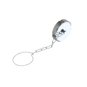 Blindmutter mit Knopf und Kette